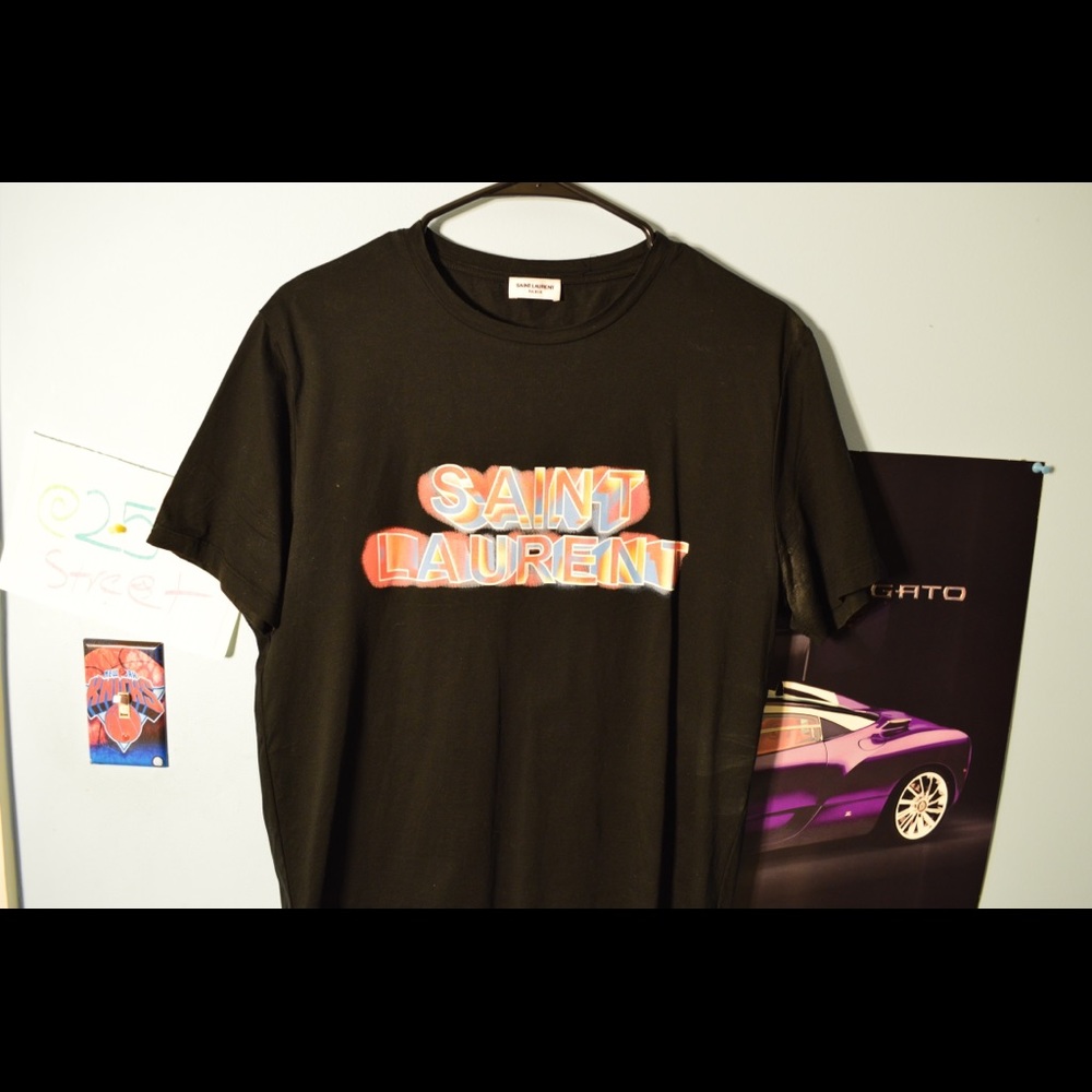 SAINT LAURENT logo tee